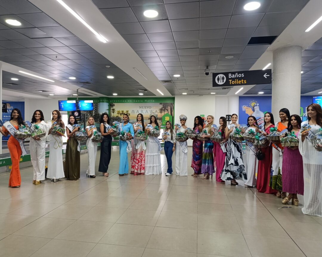 EL AEROPUERTO INTERNACIONAL SIMÓN BOLIVAR RECIBIÓ A LAS CANDIDATAS A LA CAPITANIA NACIONAL DEL MAR